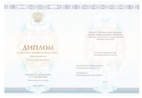Диплом техникума 2014-2020 в Новосибирске